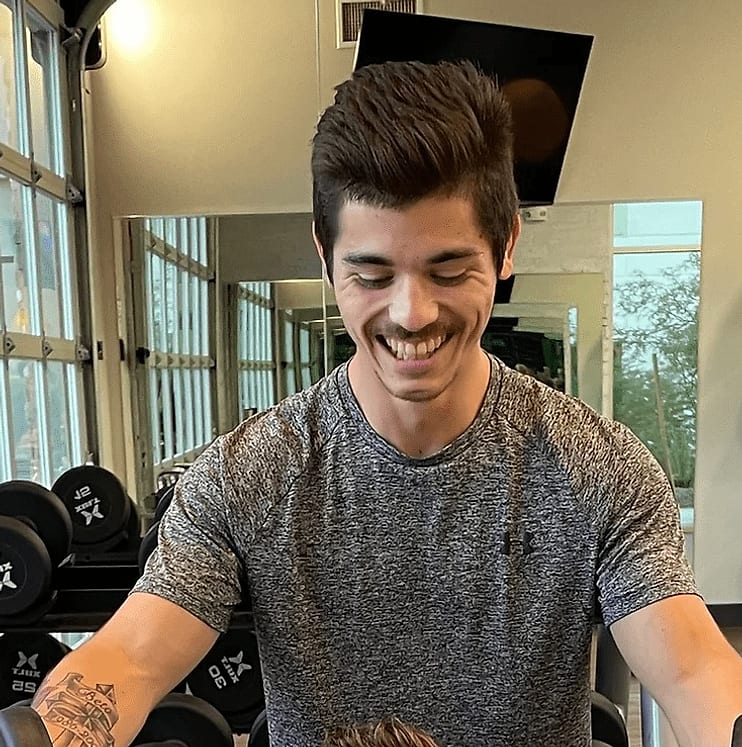 Personal training session in progress
